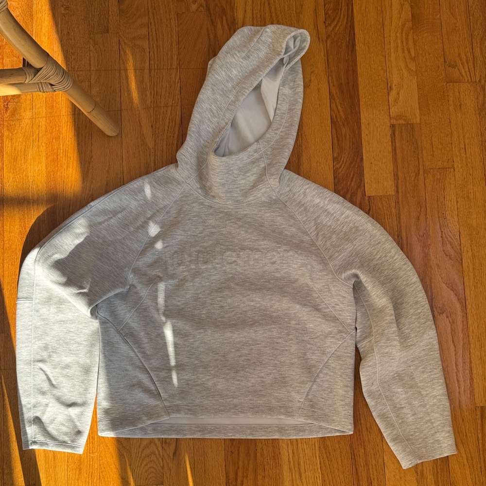 lululemon athletica Light Gray Hooded Pullover Sweatshirt